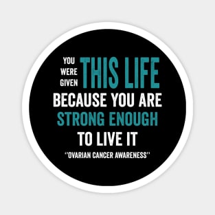 ovarian cancer teal ribbon awareness month - ovarian cancer gifts Magnet